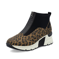RiekerRieker N9352 - 90 Leopard Print BootsClothingLeopard - Blue Water Clothing
