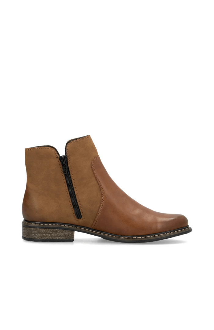 Rieker Tan Ankle Boot Z4951 - Blue Water Clothing