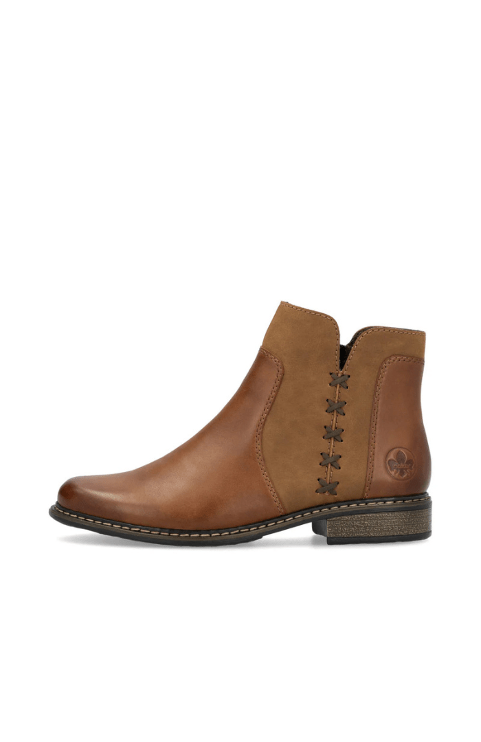 Rieker Tan Ankle Boot Z4951 - Blue Water Clothing