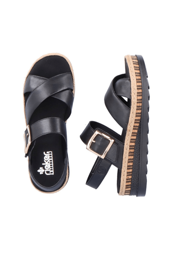 Rieker V7951 Ladies Sandals - Blue Water Clothing