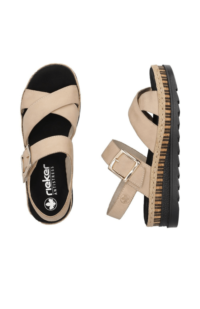 Rieker V7951 Ladies Sandals - Blue Water Clothing