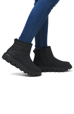 Rieker Wool Lined Boots Black - Blue Water Clothing