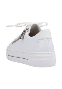 RiekerRieker Zip Close TrainersTrainersWhite - Blue Water Clothing