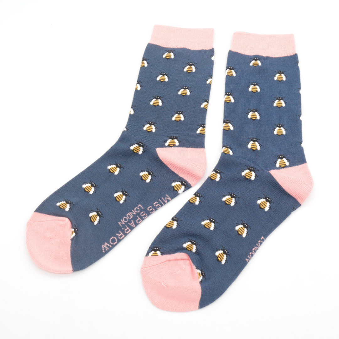 Honey Bees Bamboo Socks