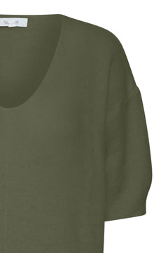 Sorbet Alpaca Knit Blouse - Blue Water Clothing