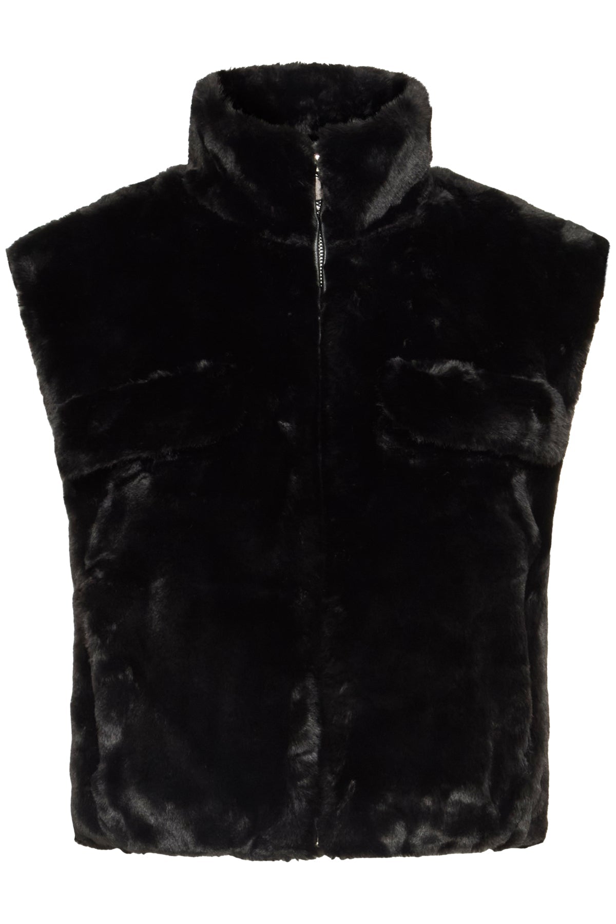 Sorbet Sbbine Faux Fur Waistcoat - Blue Water Clothing
