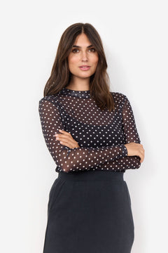 Soya ConceptSoya Concept Alda AOP 52 TopTopsBlack - Blue Water Clothing