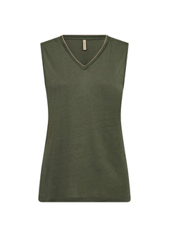 Soya Concept Emel 2 Vest Top - Blue Water Clothing