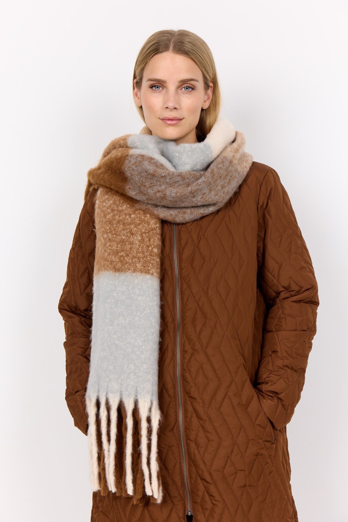 Soya Concept France 1 Scarf - Blue Water Clothing