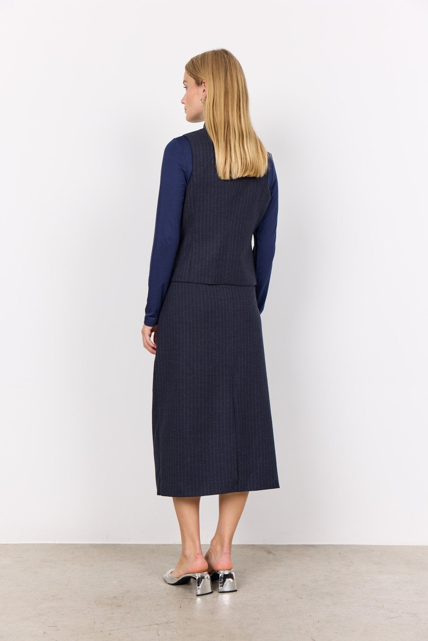 Soya Concept Isabelle 1 Waistcoat - Blue Water Clothing