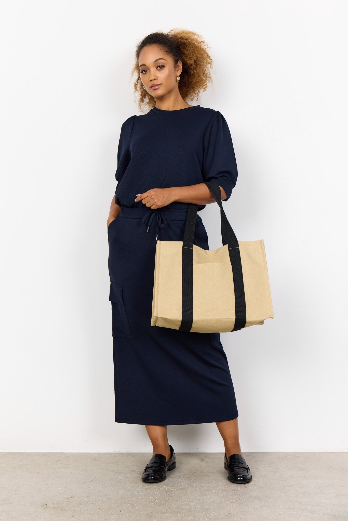 Soya Concept Pranavi 1 Canvas Bag - Blue Water Clothing