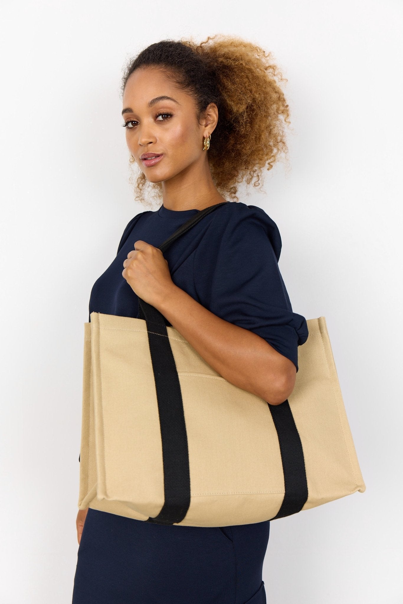 Soya Concept Pranavi 1 Canvas Bag - Blue Water Clothing