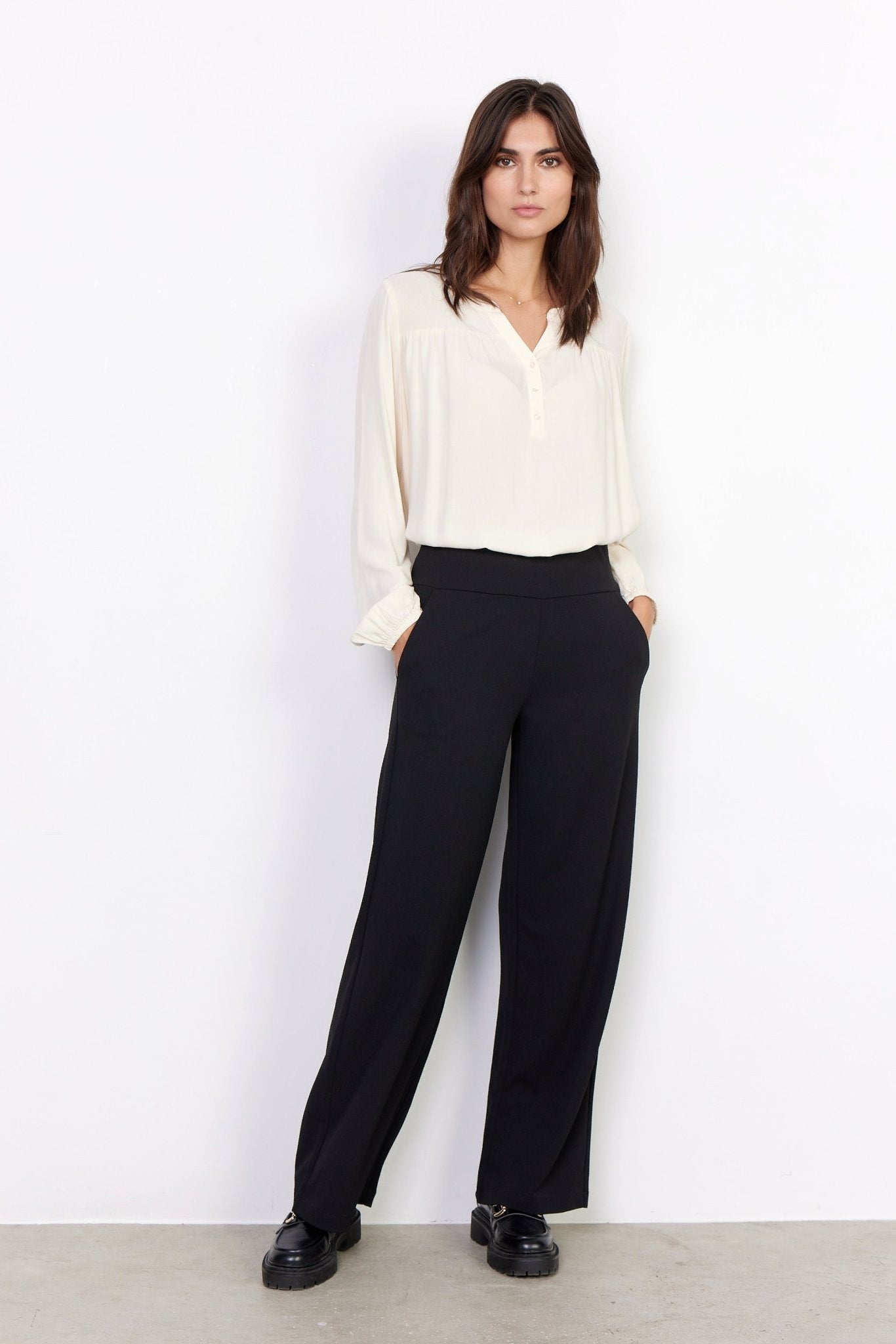 Soya Concept Siham 48 Trousers - Blue Water Clothing
