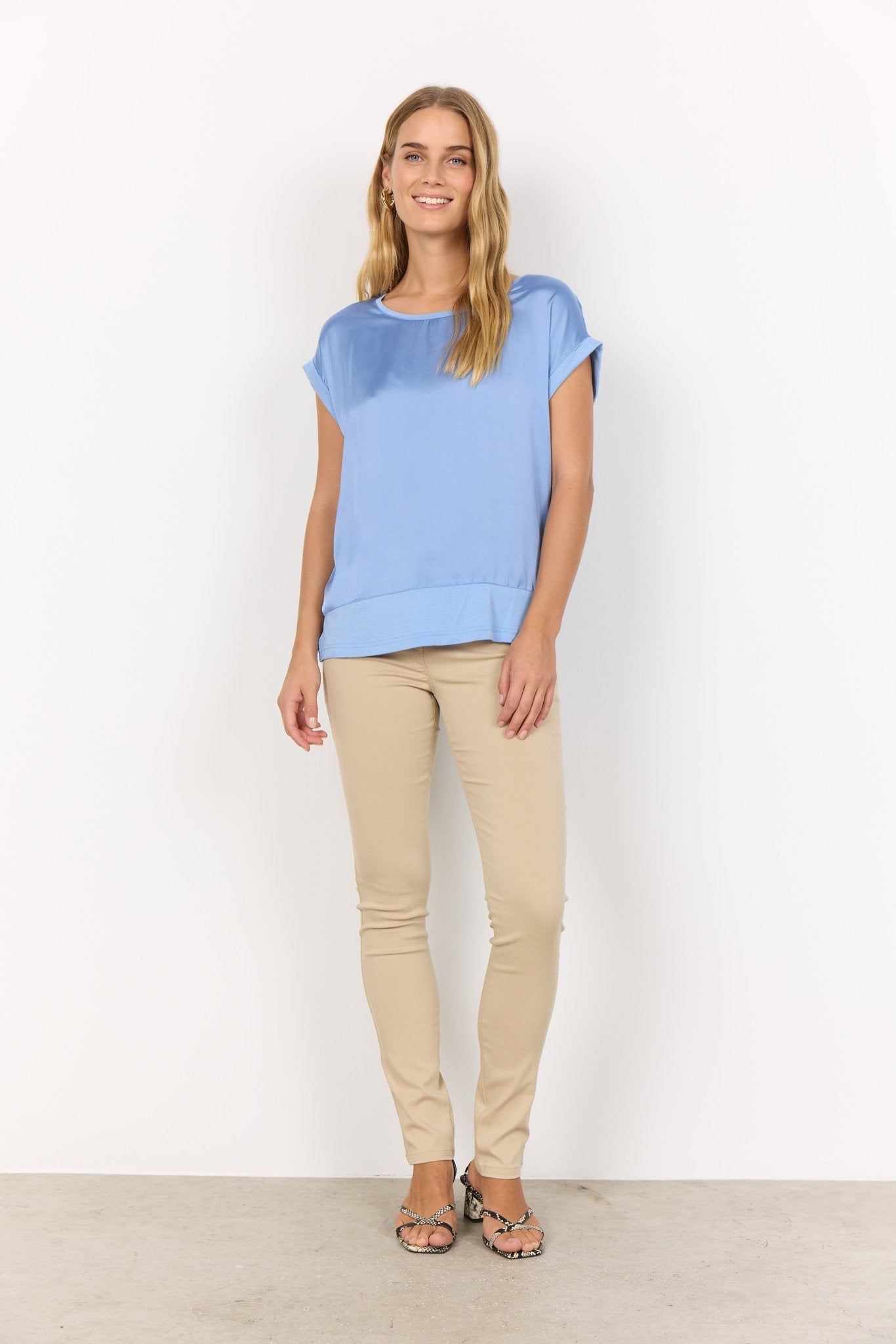 Soya Concept Thilde 6 T-Shirt - Blue Water Clothing