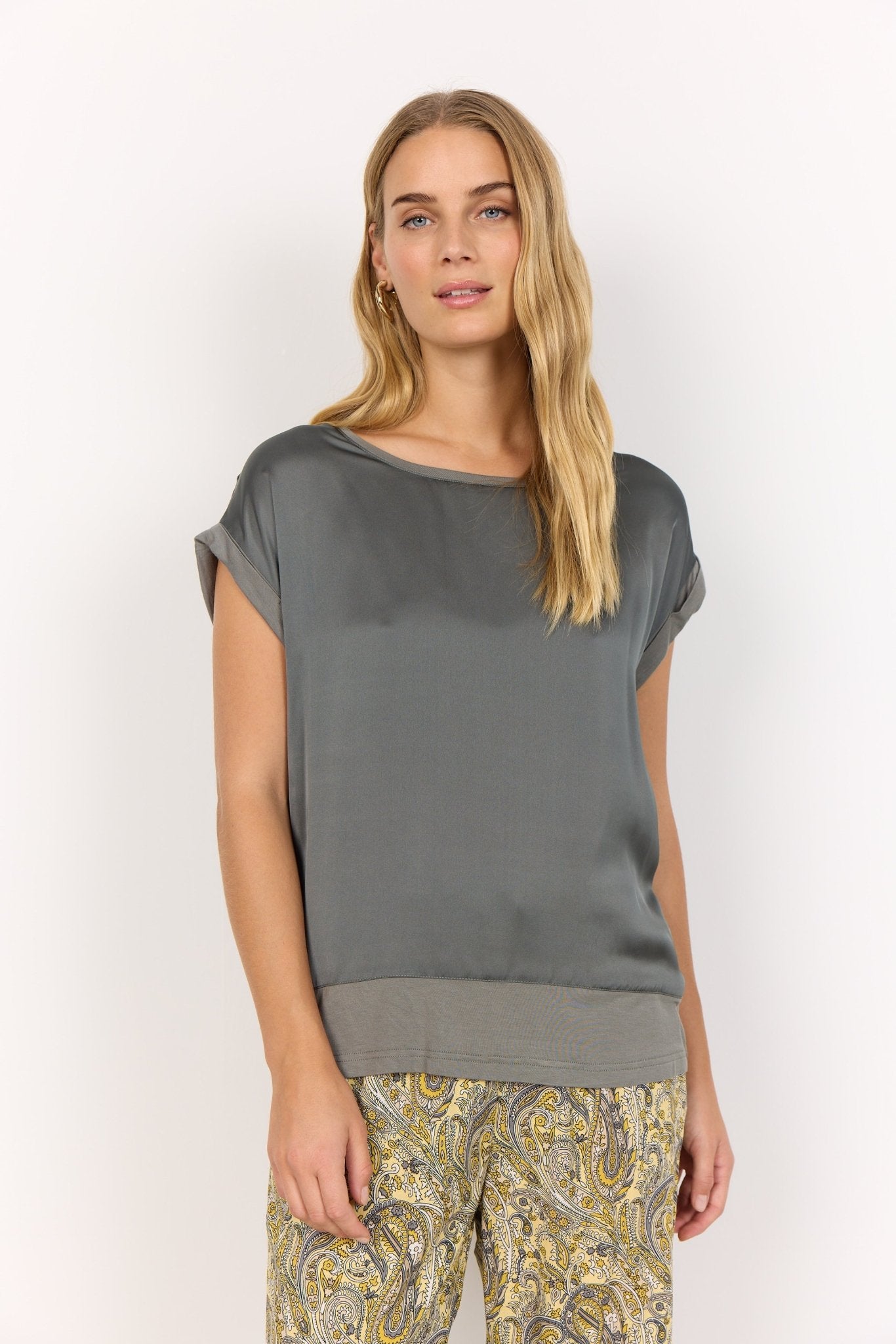 Soya Concept Thilde 6 T-Shirt - Blue Water Clothing