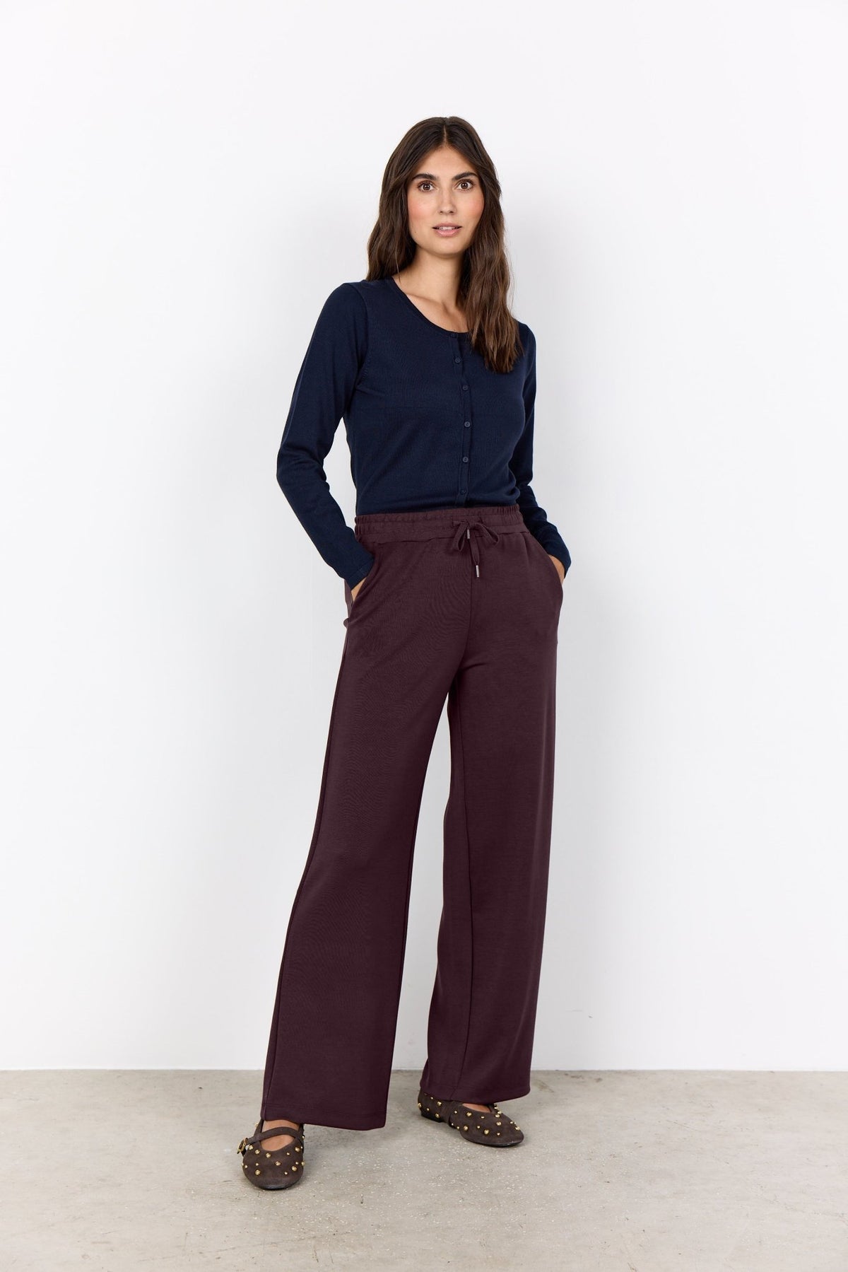Soya Concept Banu 116 TrousersChocolate Plum - Blue Water Clothing