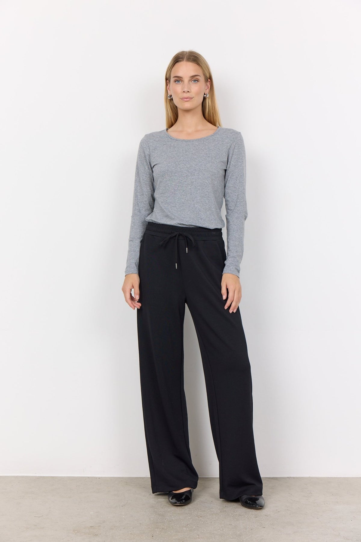 Soya Concept Banu 116 TrousersDark Earth Melange - Blue Water Clothing