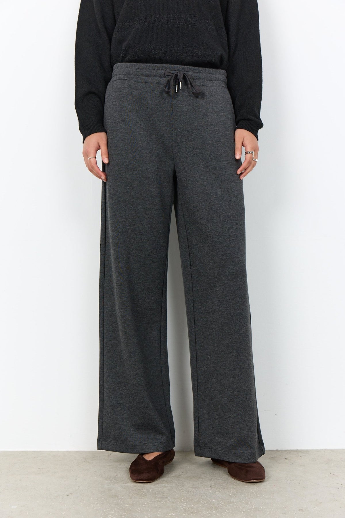 Soya Concept Banu 116 TrousersDark Earth Melange - Blue Water Clothing