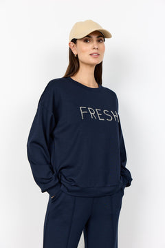 Soya ConceptSoya Concept Banu 291 FRESH SweatshirtTopsNavy - Blue Water Clothing