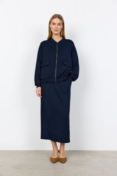 Soya ConceptSoya Concept Banu 293 Zip Through TopTopsNavy - Blue Water Clothing