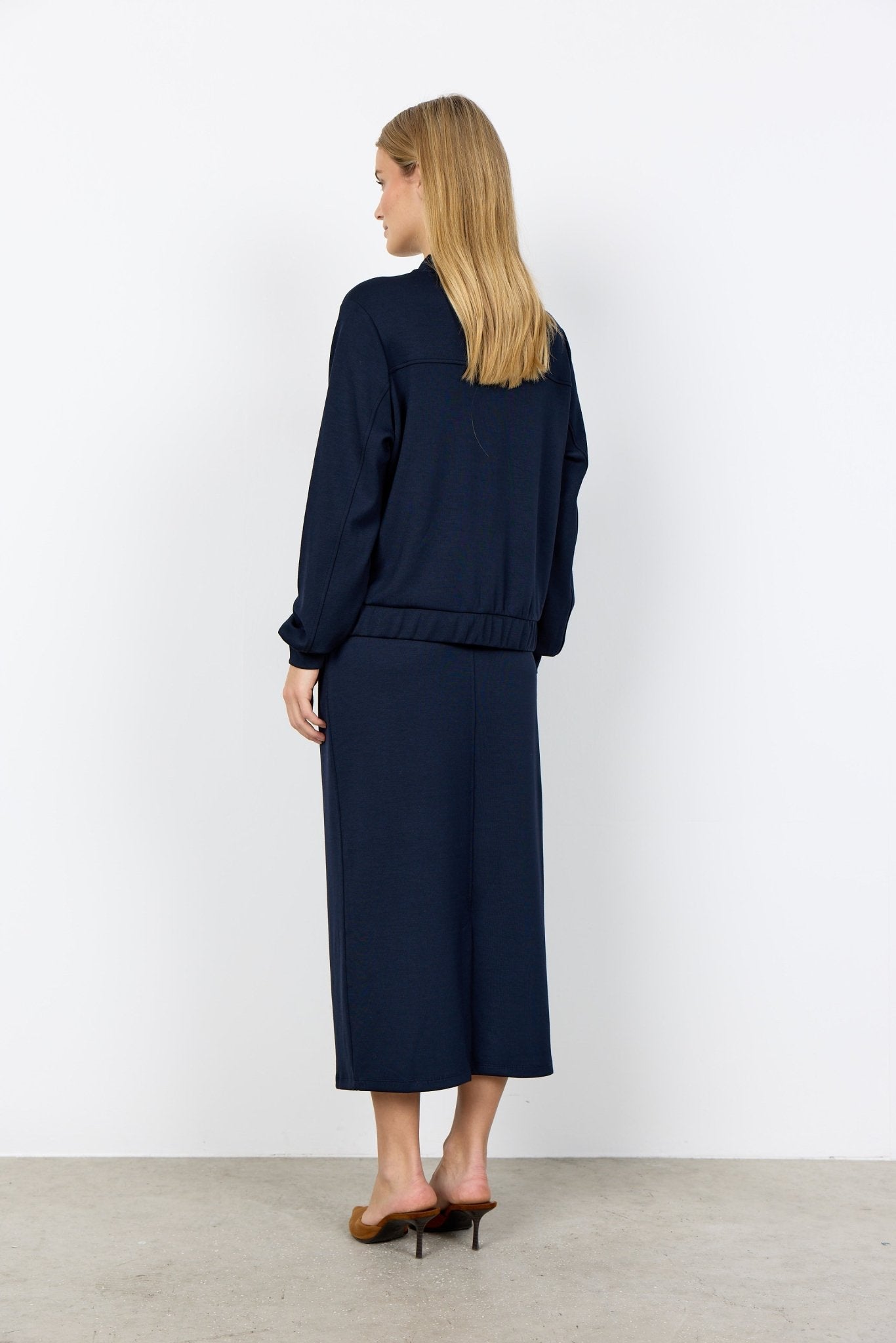 Soya ConceptSoya Concept Banu 293 Zip Through TopTopsNavy - Blue Water Clothing