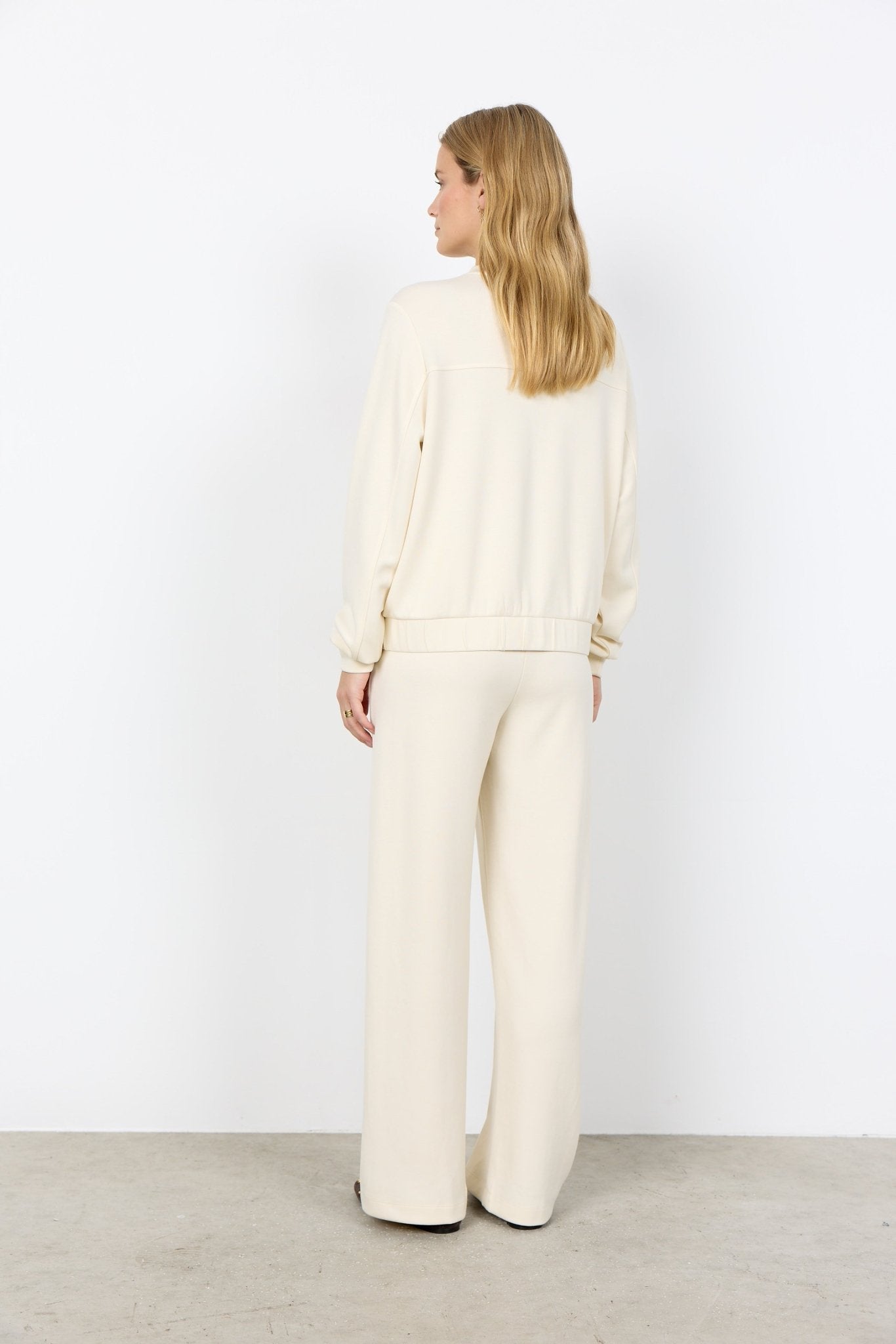 Soya ConceptSoya Concept Banu 293 Zip Through TopTopsCream - Blue Water Clothing