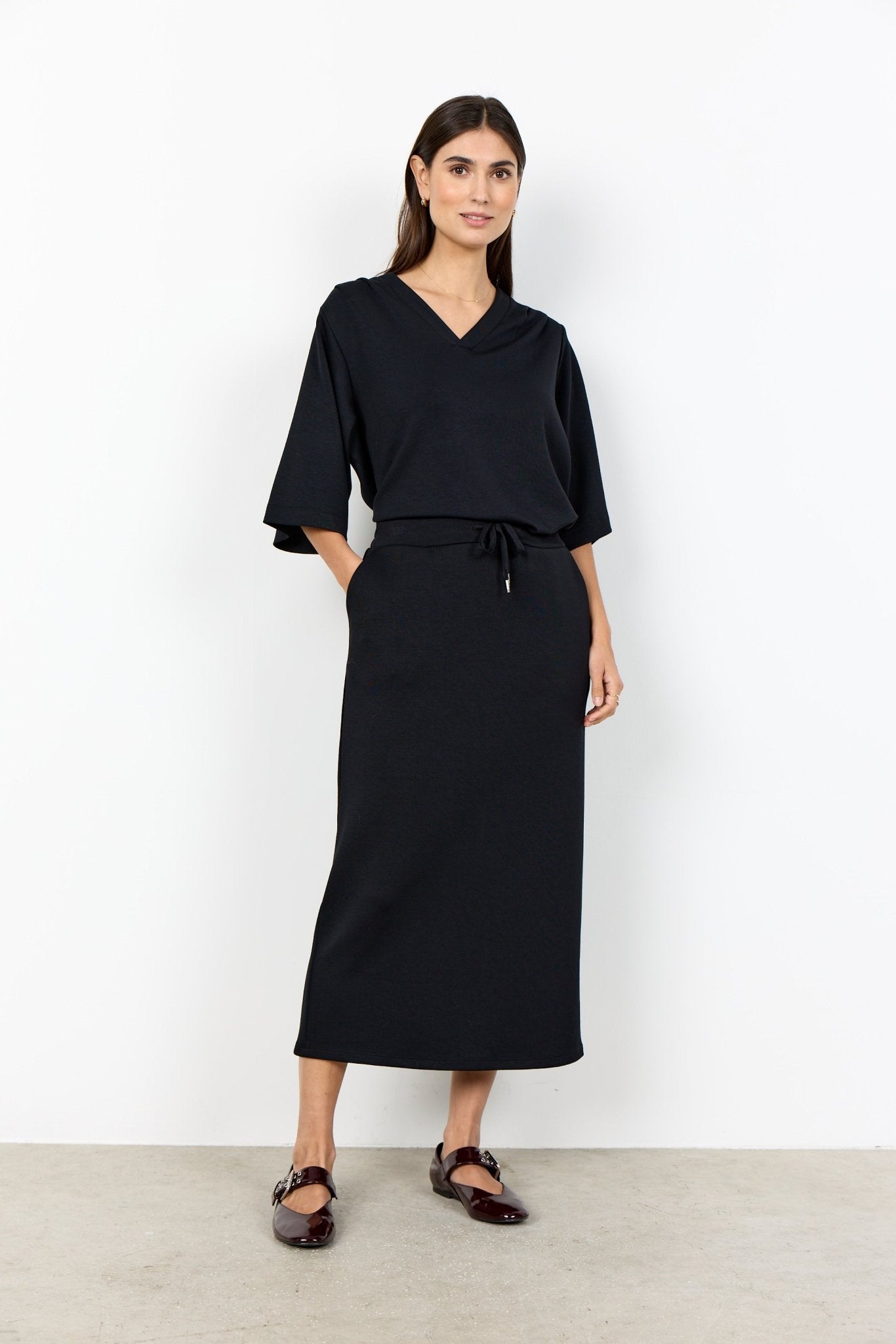 Soya ConceptSoya Concept Banu 295 Maxi SkirtBottomsBlack - Blue Water Clothing