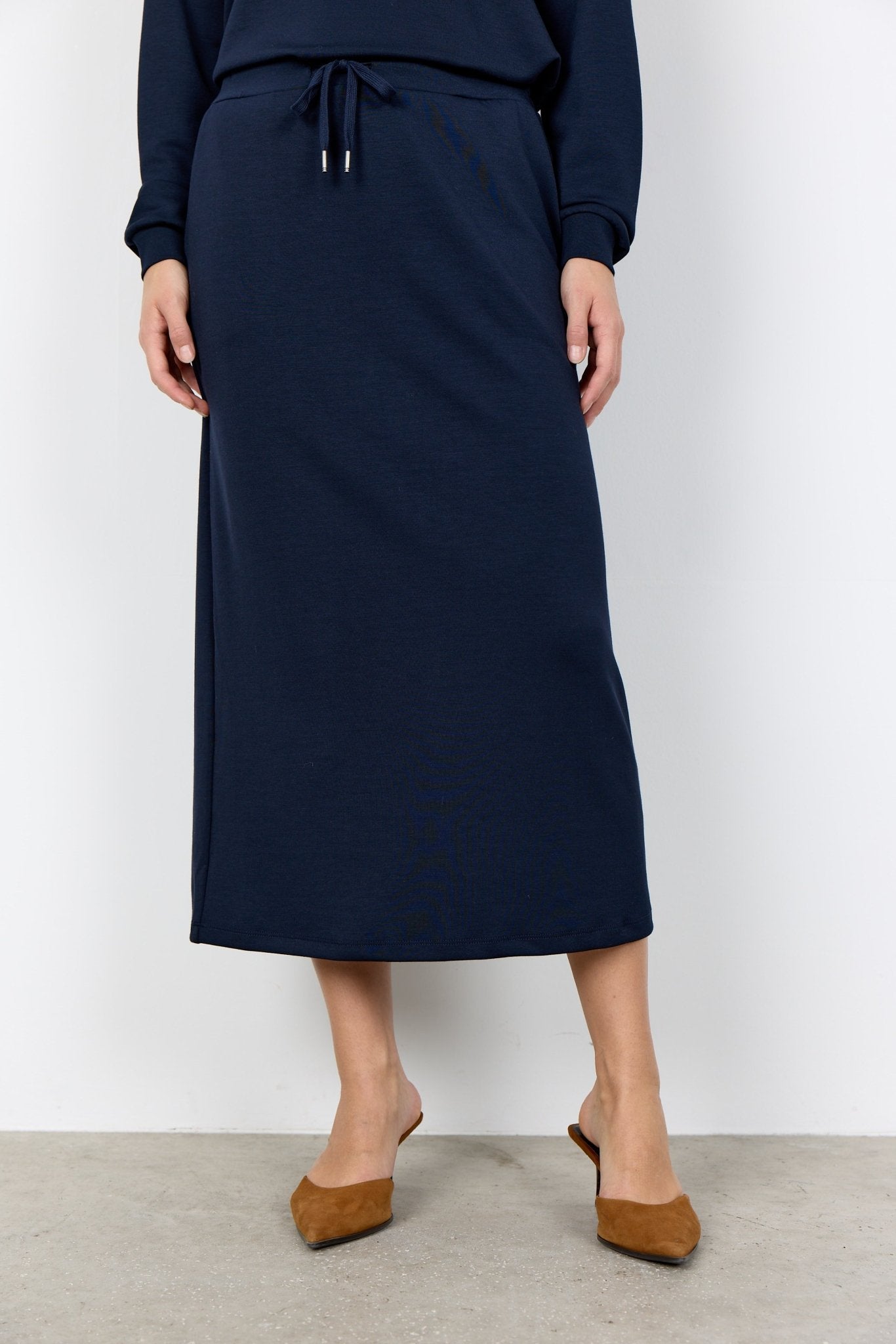Soya ConceptSoya Concept Banu 295 Maxi SkirtBottomsNavy - Blue Water Clothing