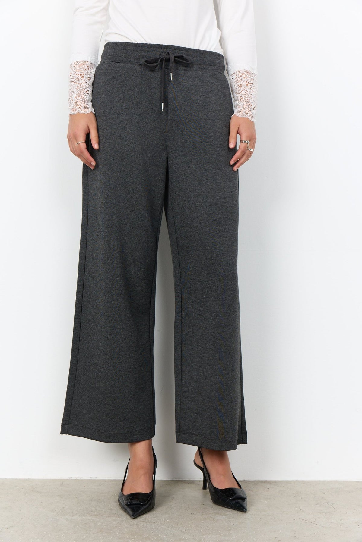 Soya Concept Banu 33 Lounge PantDark Earth Melange - Blue Water Clothing