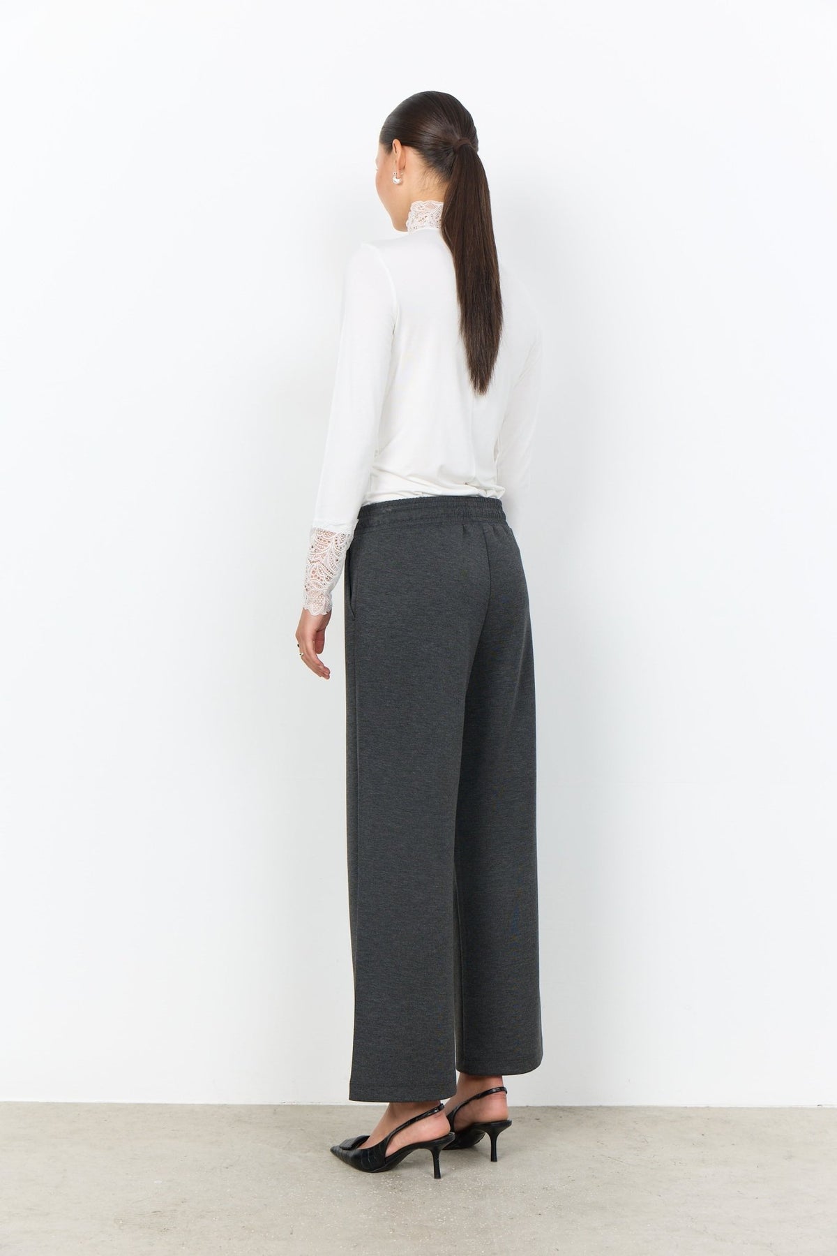 Soya Concept Banu 33 Lounge PantDark Earth Melange - Blue Water Clothing