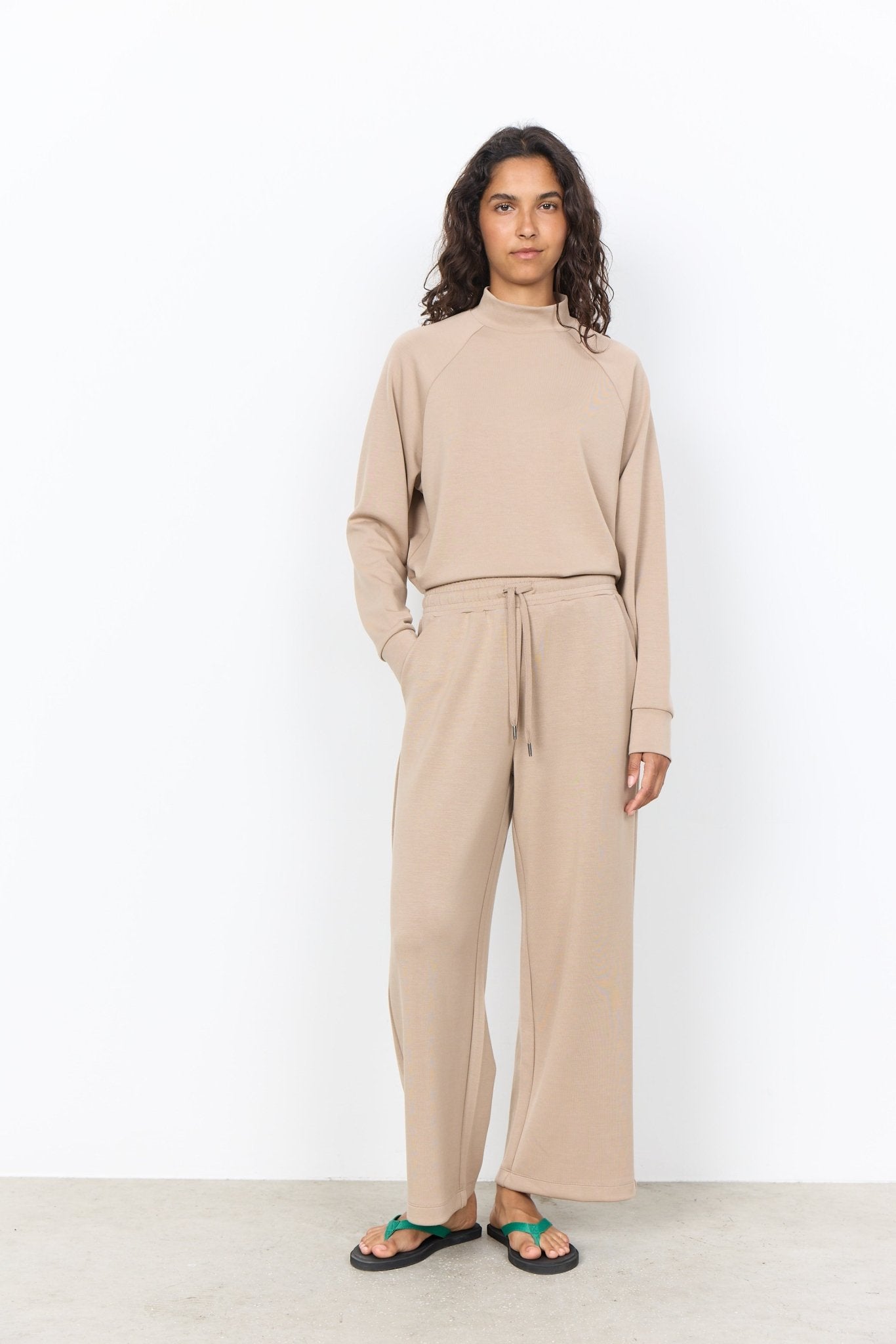 Soya ConceptSoya Concept Banu 332 Mock Neck BlouseClothingMadder Brown - Blue Water Clothing