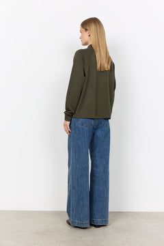 Soya ConceptSoya Concept Banu 332 Mock Neck BlouseClothingMadder Brown - Blue Water Clothing