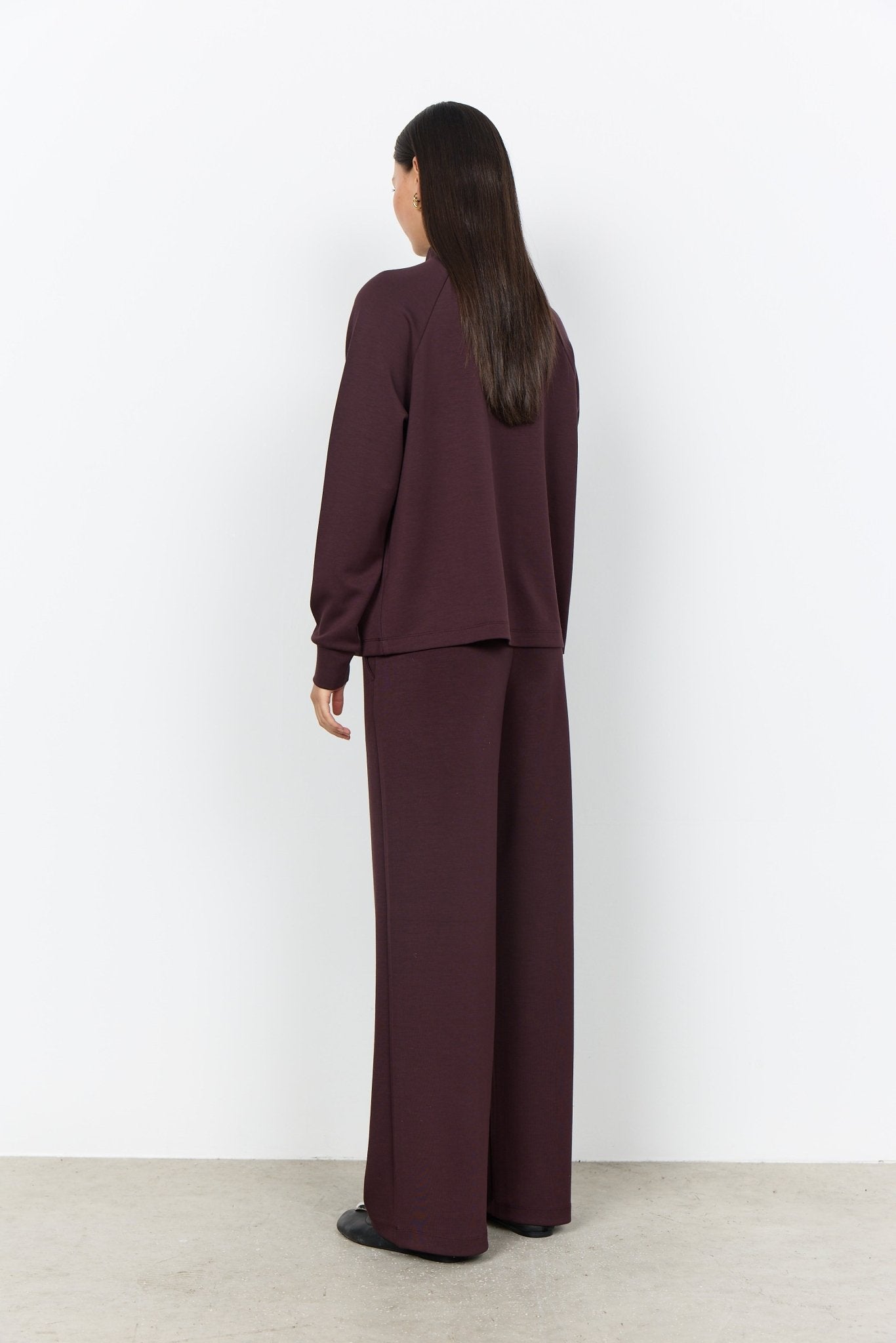 Soya ConceptSoya Concept Banu 332 Mock Neck BlouseClothingMadder Brown - Blue Water Clothing