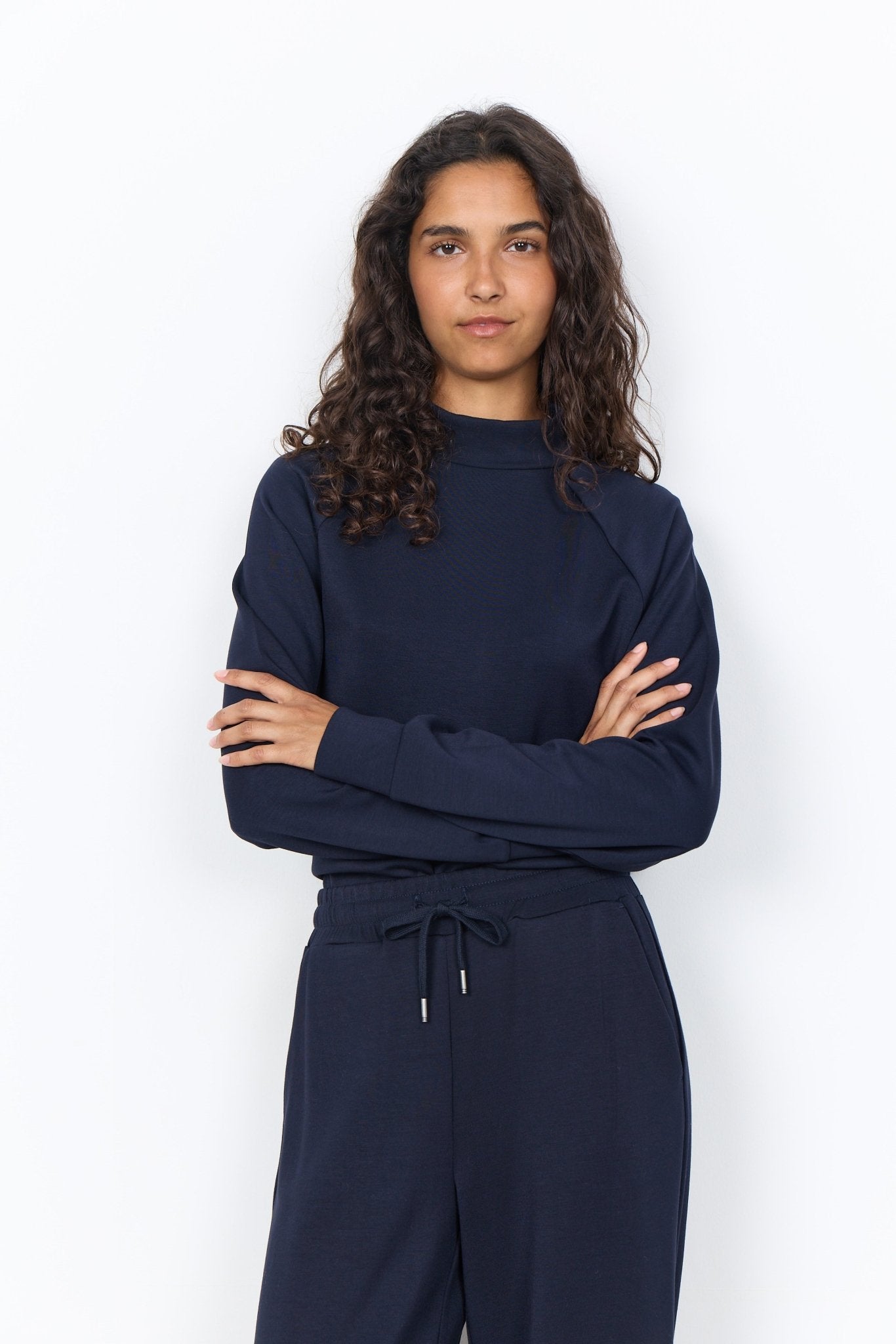 Soya ConceptSoya Concept Banu 332 Mock Neck BlouseClothingMadder Brown - Blue Water Clothing
