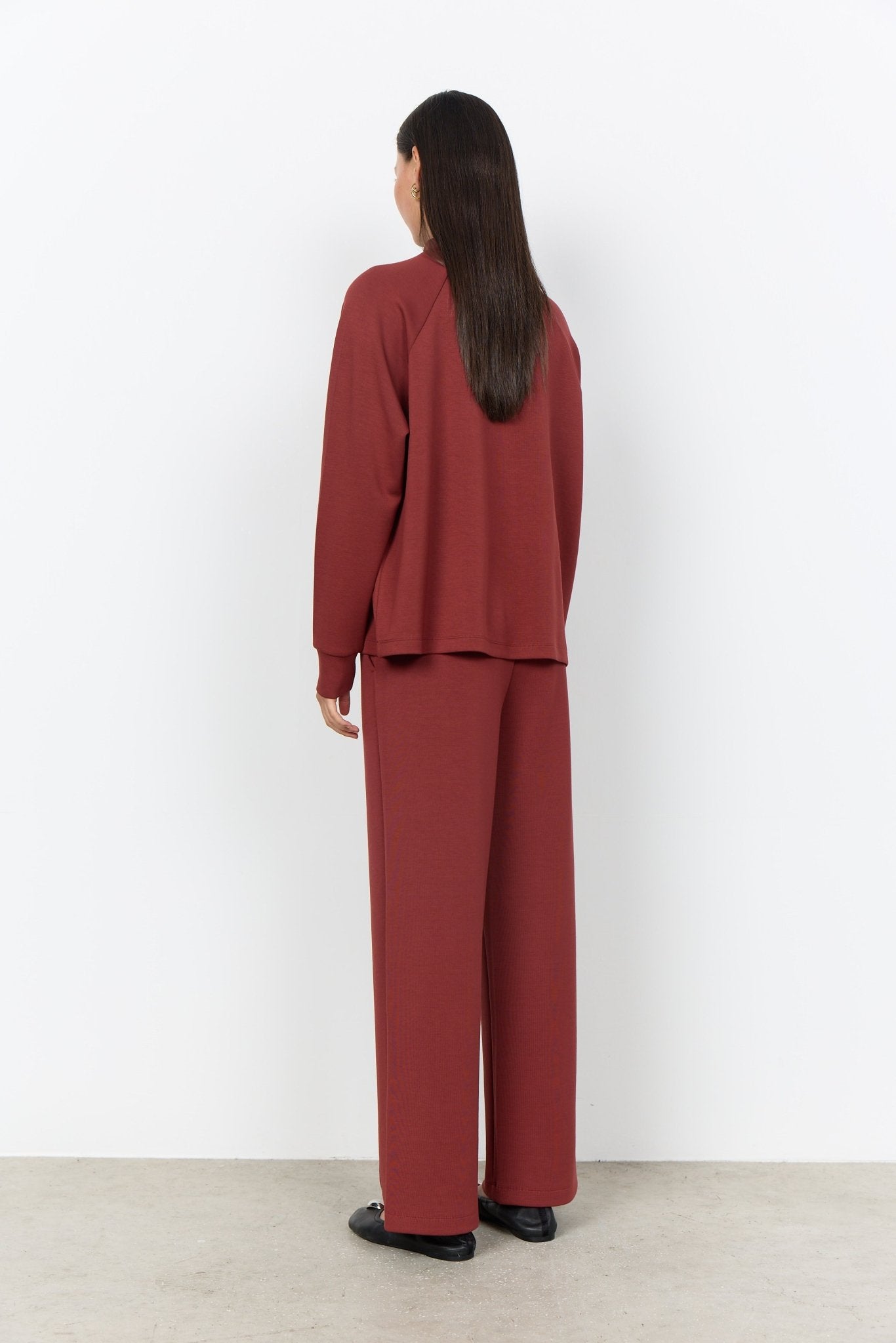 Soya ConceptSoya Concept Banu 332 Mock Neck BlouseClothingMadder Brown - Blue Water Clothing