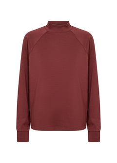 Soya ConceptSoya Concept Banu 332 Mock Neck BlouseClothingMadder Brown - Blue Water Clothing