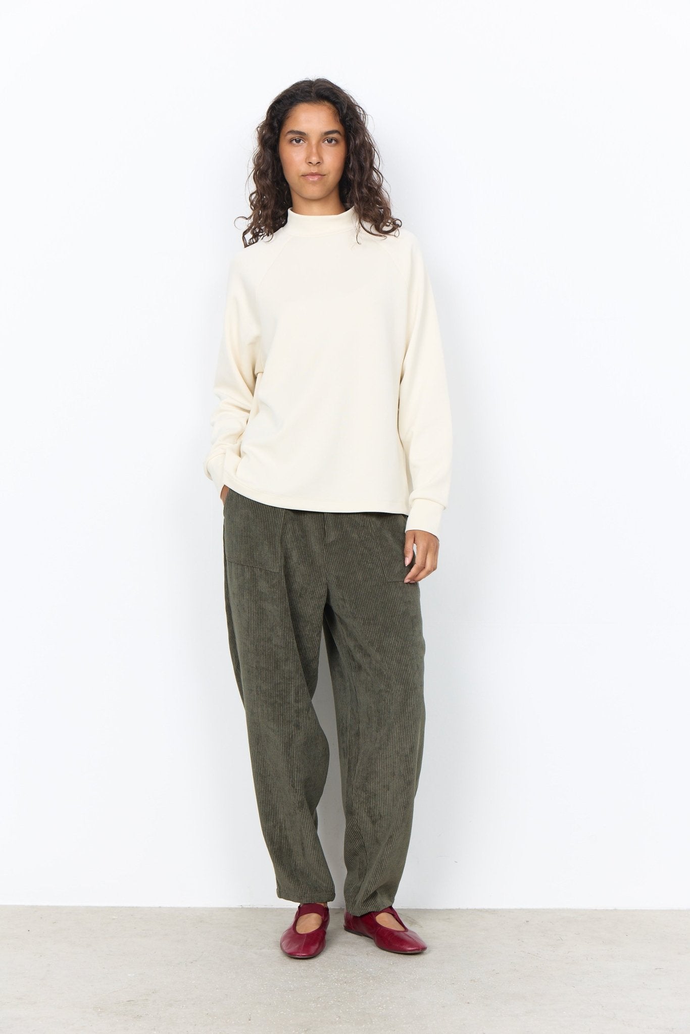 Soya ConceptSoya Concept Banu 332 Mock Neck BlouseClothingMadder Brown - Blue Water Clothing
