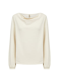 Soya ConceptSoya Concept Banu 333 Slouch Neck TopClothingCream - Blue Water Clothing