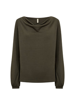 Soya ConceptSoya Concept Banu 333 Slouch Neck TopClothingForest Night - Blue Water Clothing