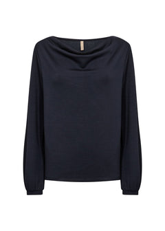 Soya ConceptSoya Concept Banu 333 Slouch Neck TopClothingNavy - Blue Water Clothing