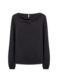 Soya ConceptSoya Concept Banu 333 Slouch Neck TopClothingBlack - Blue Water Clothing