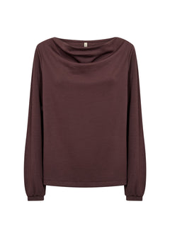 Soya ConceptSoya Concept Banu 333 Slouch Neck TopClothingChocolate Plum - Blue Water Clothing