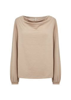 Soya ConceptSoya Concept Banu 333 Slouch Neck TopClothingCamel - Blue Water Clothing