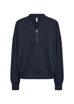 Soya ConceptSoya Concept Banu 334 Quarter Zip BlouseClothingForest Night - Blue Water Clothing