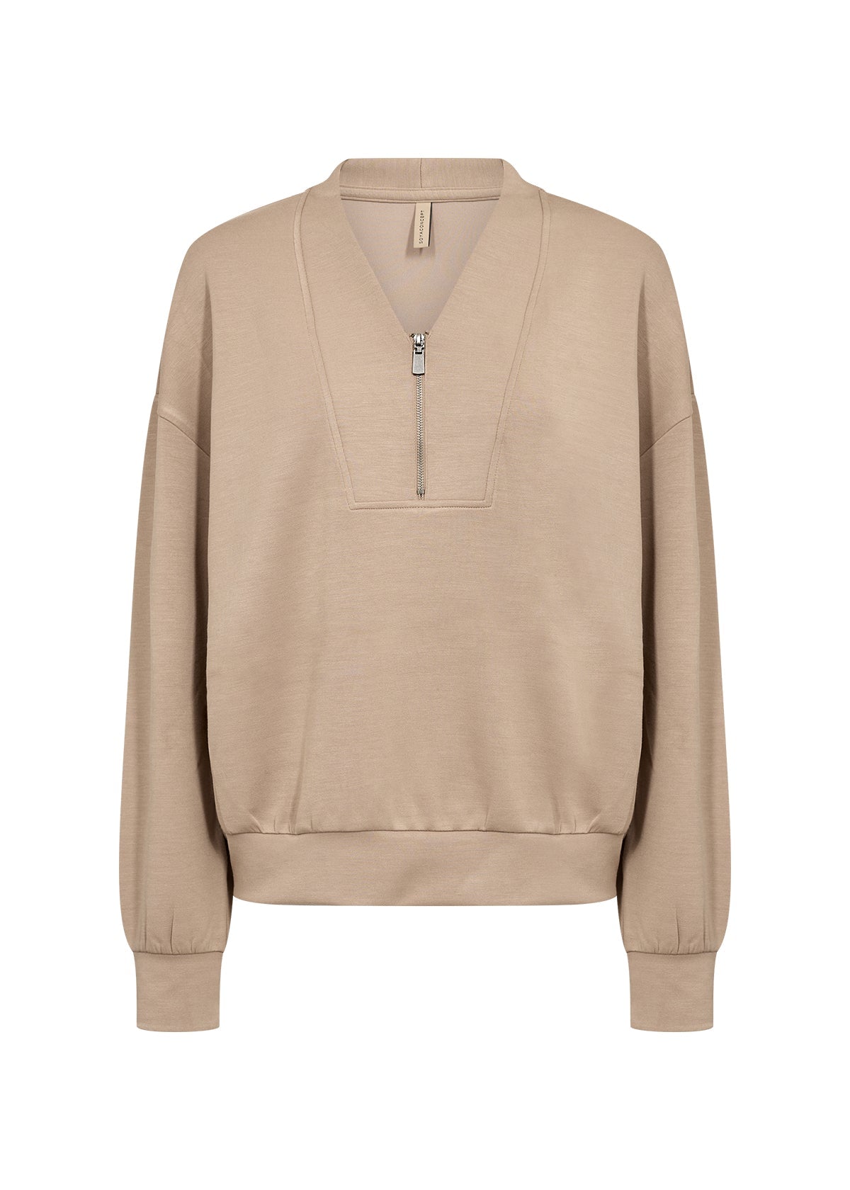 Soya ConceptSoya Concept Banu 334 Quarter Zip BlouseClothingCamel - Blue Water Clothing