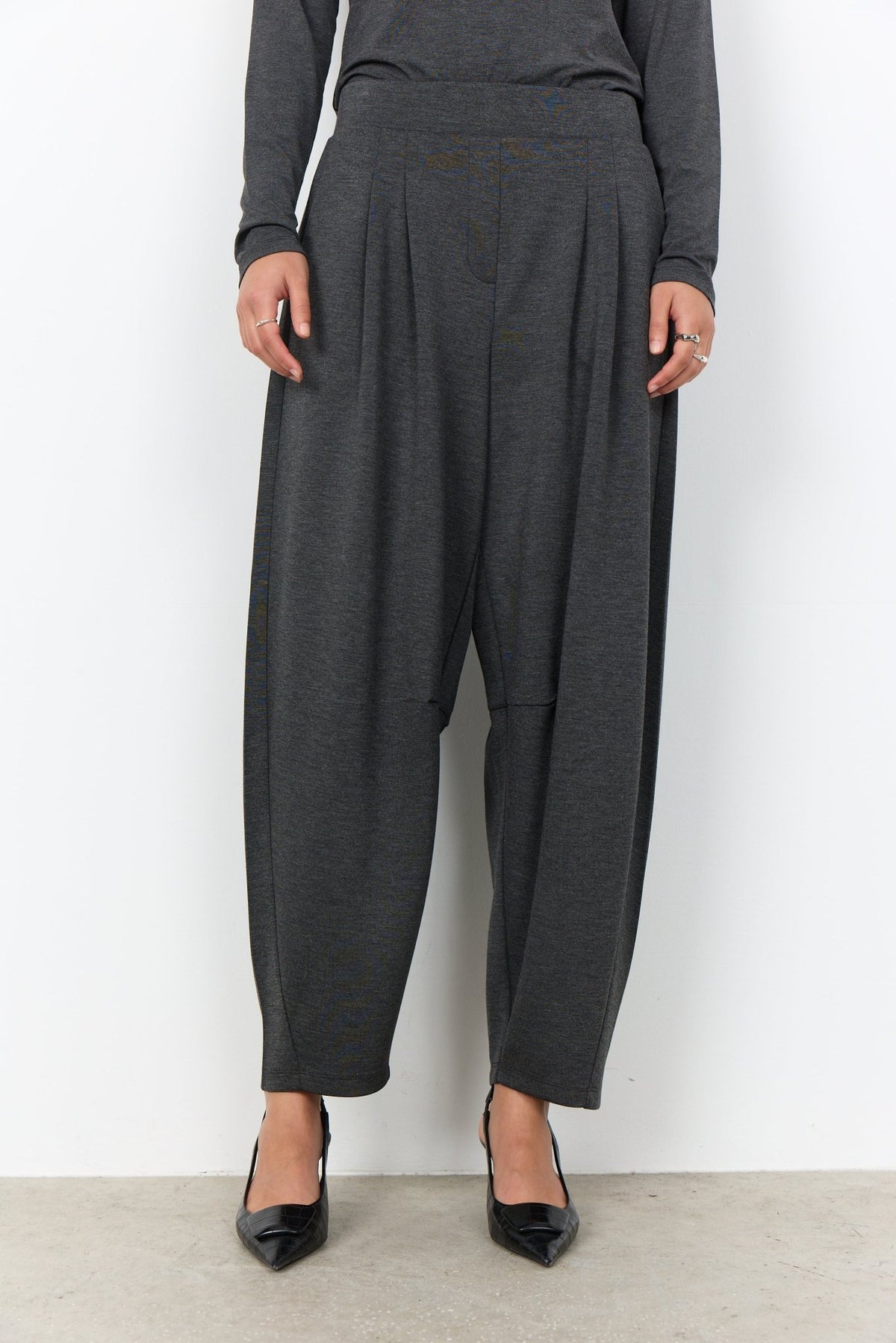 Soya Concept Banu 339 TrousersDark Earth Melange - Blue Water Clothing