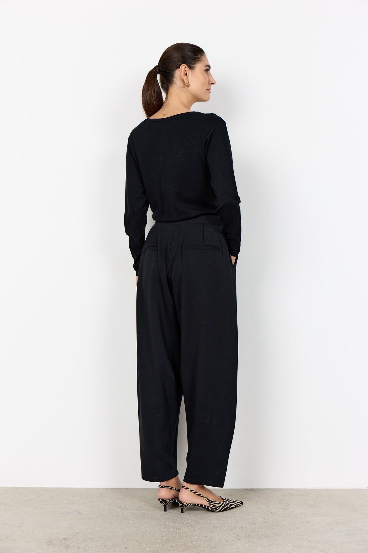 Soya Concept Banu 339 TrousersDark Earth Melange - Blue Water Clothing