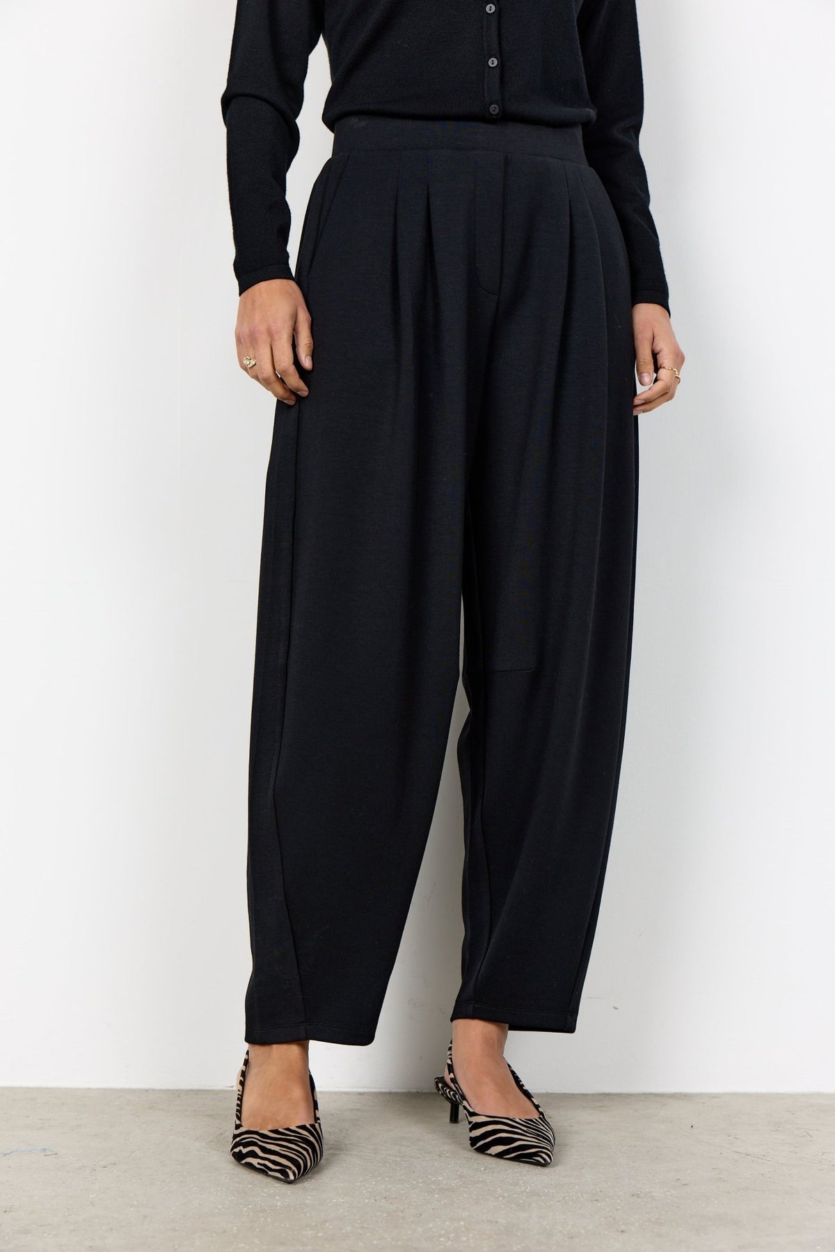 Soya Concept Banu 339 TrousersDark Earth Melange - Blue Water Clothing