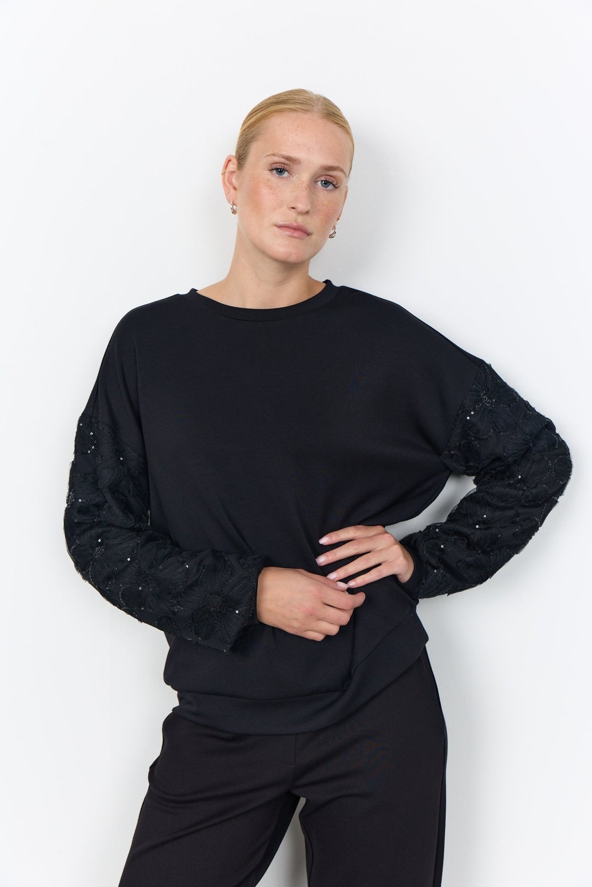 Soya Concept Banu 344 SweatshirtBlack - Blue Water Clothing