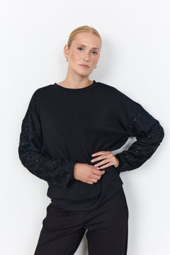 Soya Concept Banu 344 SweatshirtBlack - Blue Water Clothing